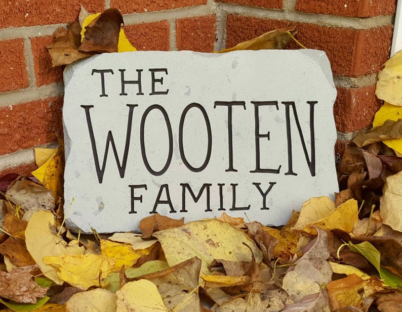 FAMILY STONE Carved in Stone customengraving Etsy