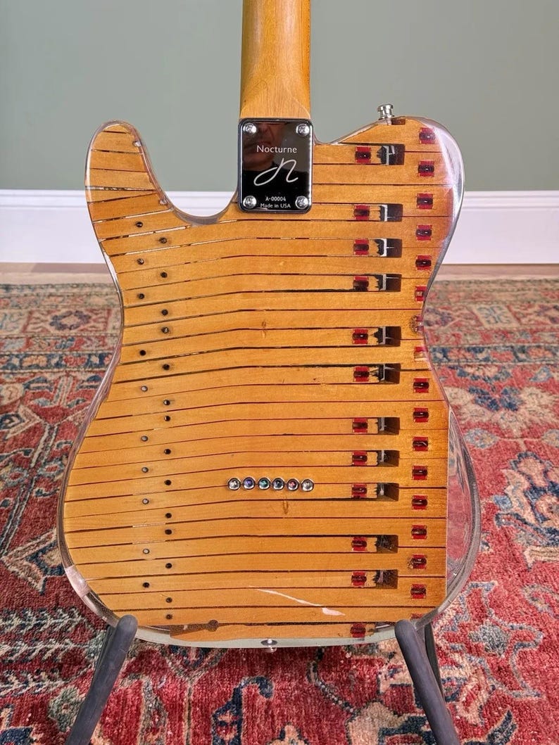 Nocturne 88 Deluxe Telecaster Guitar | Piano Keyboard Epoxy Resin Body (SEE VIDEO) image 12