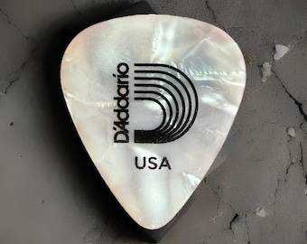 5-Pack D'Addario Classic White Pearl  0.70mm Celluloid Guitar Picks