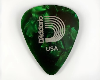 5-Pack D'Addario Classic Green .70mm Celluloid Guitar Picks