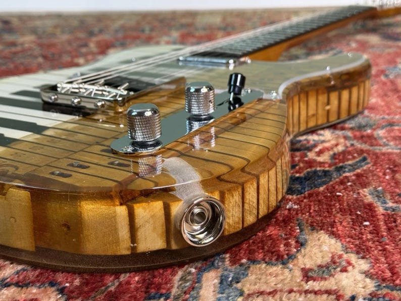 Nocturne 88 Deluxe Telecaster Guitar | Piano Keyboard Epoxy Resin Body (SEE VIDEO) image 13