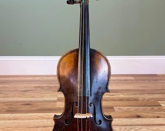 Early 19th-Century 1/2 Size Maggini Violin Handcrafted w/ Double Purfling