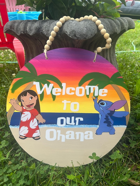 Lilo & Stitch Wooden Sign