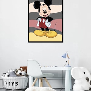 Mickey Mouse Drawing Print (A4 Poster)