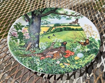 Plato coleccionable Wedgwood "Prados y campos de trigo"