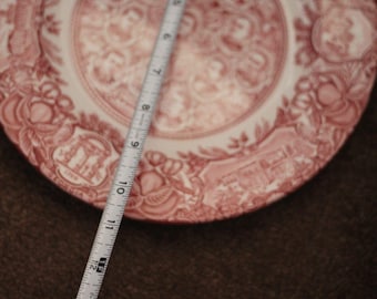 Retratos de grandes georgianos, placa histórica rosa de Wedgwood (Georgia)