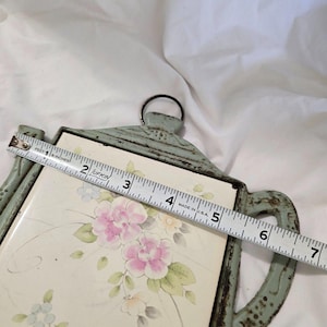 1995 ODI Kina Pfaltzgraff Tea Rose Collection Kakel Gjutjärnsunderlägg Tekanna