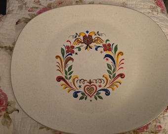 Plato de cerámica Harker estilo campestre de 13"