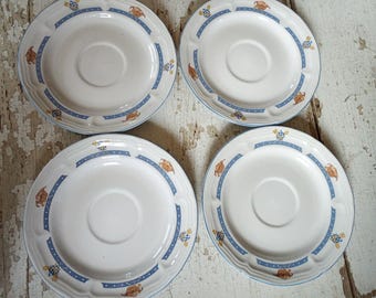 1994 New Cor Kitchen Kow Saucers Set Of 4