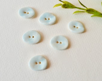 Ceramic Buttons Handmade~Handmade Buttons for Crochet ~Buttons for Knitting Baby ~Buttons Oval ~Handmade Ceramic Buttons ~Buttons Round~4107