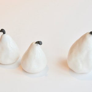 Ceramic Pears ~ Pears Art ~ Ceramic Fruit ~Fruit Ceramic ~Fruit Decor ~Fruit Decorations~Handmade Ceramics~Kitchen Decor~Pottery Pears~P1021