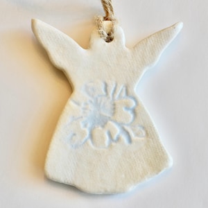 Enfeite de anjo de cerâmica ~ Enfeites de anjo de Natal ~ Presentes de Natal para professores ~ Enfeites de Natal ~ Anjos ~ Presentes de anjo de Natal ~ 6939