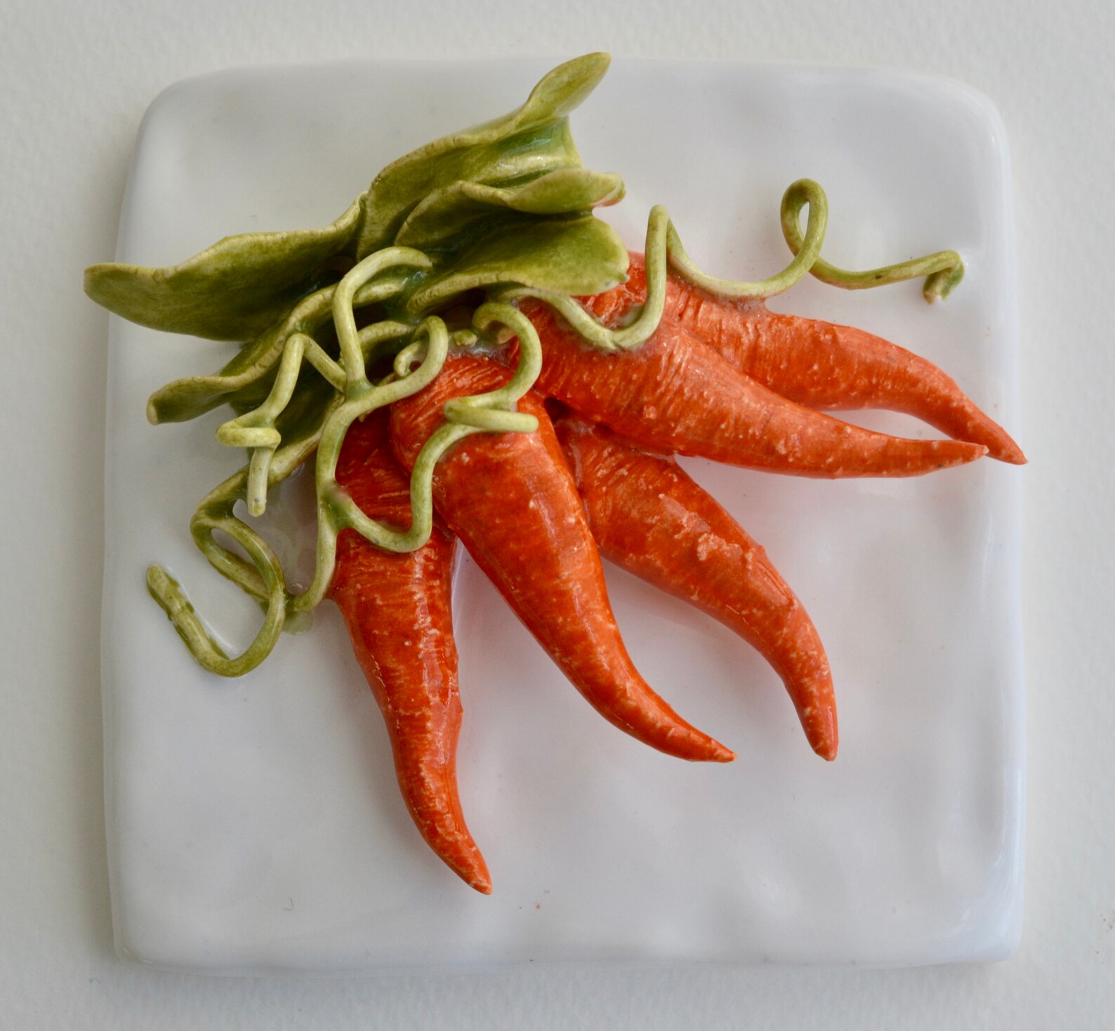 Carrots Vegetable Wall Decor Ceramic Vegetables Etsy