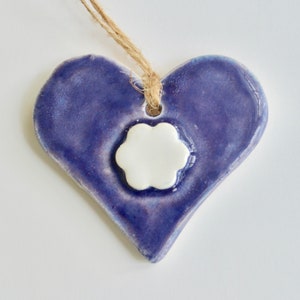 Ceramic Heart Ornament~White Hearts Ornament~Heart Ornaments Bulk~Ceramic Ornaments Heart~Heart Ceramic Ornament~Ceramic Heart Ornament~1057
