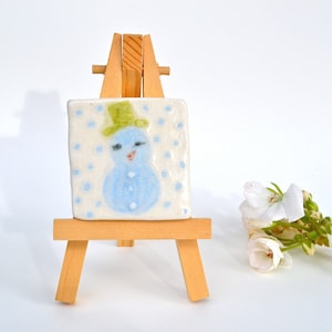 Mr. Snowman ~ 2 x 2 Ceramic Tile