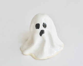 Handgemachte Keramik Geist Ornament: Halloween Dekor
