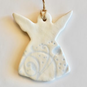 Ceramic Angel Ornament ~ Christmas Angel Ornaments ~ Handmade Angel Ornaments ~ Christmas Angel Ornaments ~Angels~Christmas Angel Gifts~6934