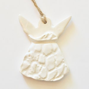 Ceramic Angel Ornament ~ Christmas Angel Ornaments ~ Teacher Christmas Gifts ~ Christmas Ornaments ~ Angels ~ Christmas Angel Gifts ~ 6687