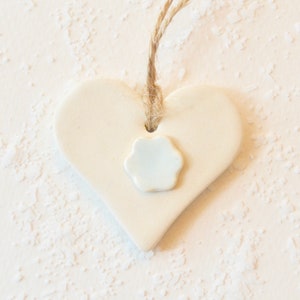 Ceramic Heart Ornament~White Hearts Ornament~Heart Ornaments Bulk~Ceramic Ornaments Heart~Heart Ceramic Ornament~Ceramic Heart Ornament~1057