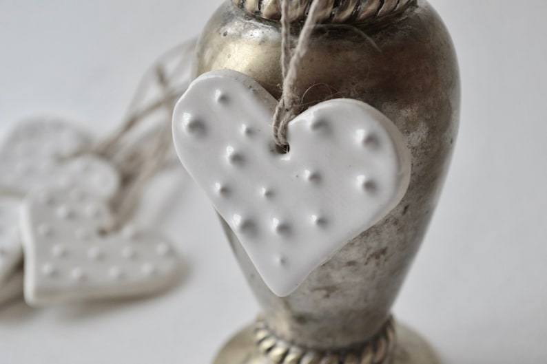 Ceramic Heart Ornament Heart Ornament Heart Ornaments Bulk Etsy