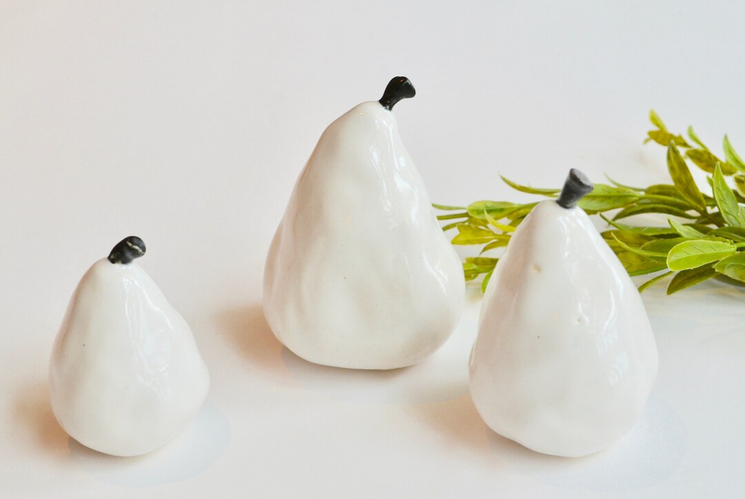 Ceramic Pears Pears Art Ceramic Fruit fruit Ceramic fruit Decor fruit