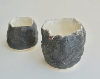 Ceramic Pinch Pots ~ Ceramic Pinch Bowls ~ Textured Ceramic Vase ~ Textured Ceramic Bowl ~ Organic Ceramic Bowl ~ Condiment Bowls~Pinch Pots