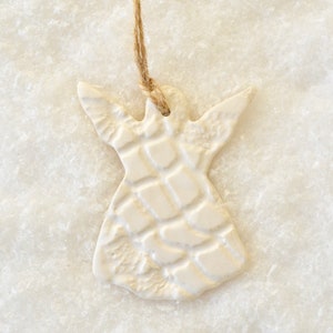 Ceramiczna ozdoba anioła ~ Ozdoby anioła bożonarodzeniowego ~ Prezenty świąteczne dla nauczyciela ~ Ozdoby świąteczne ~ Anioły ~ Prezenty anioła bożonarodzeniowego ~ 6616