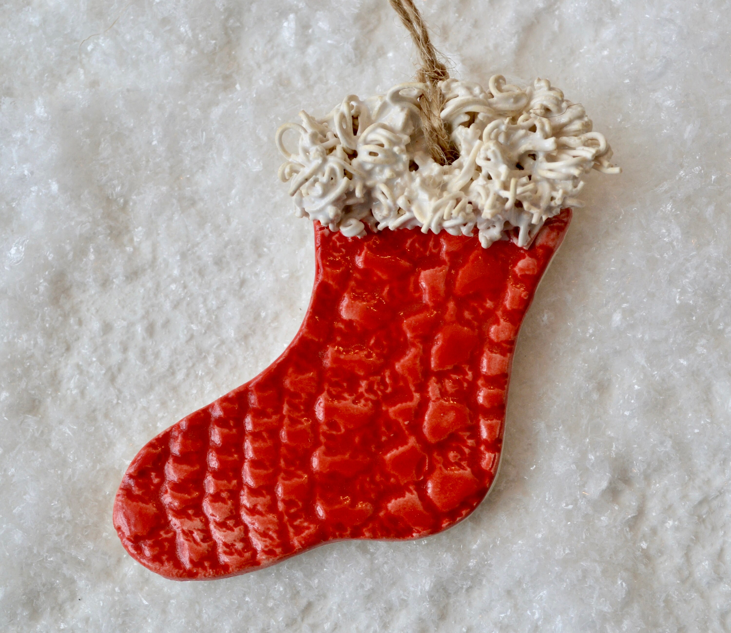 ceramic christmas stockings