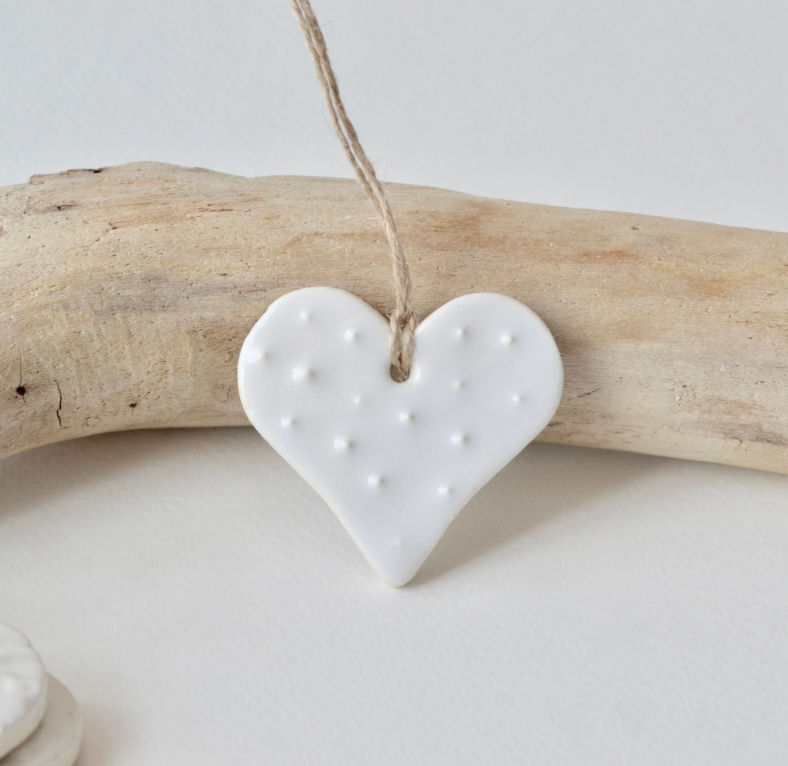 Ceramic Heart Ornament Heart Ornament Heart Ornaments Bulk Etsy