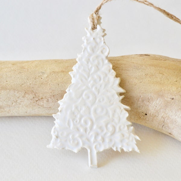 SPECIAL LISTING for CAROLYN~Ceramic Christmas Ornaments~White Christmas Ornaments~White Christmas Tree~White Christmas Tree Decorations~1029
