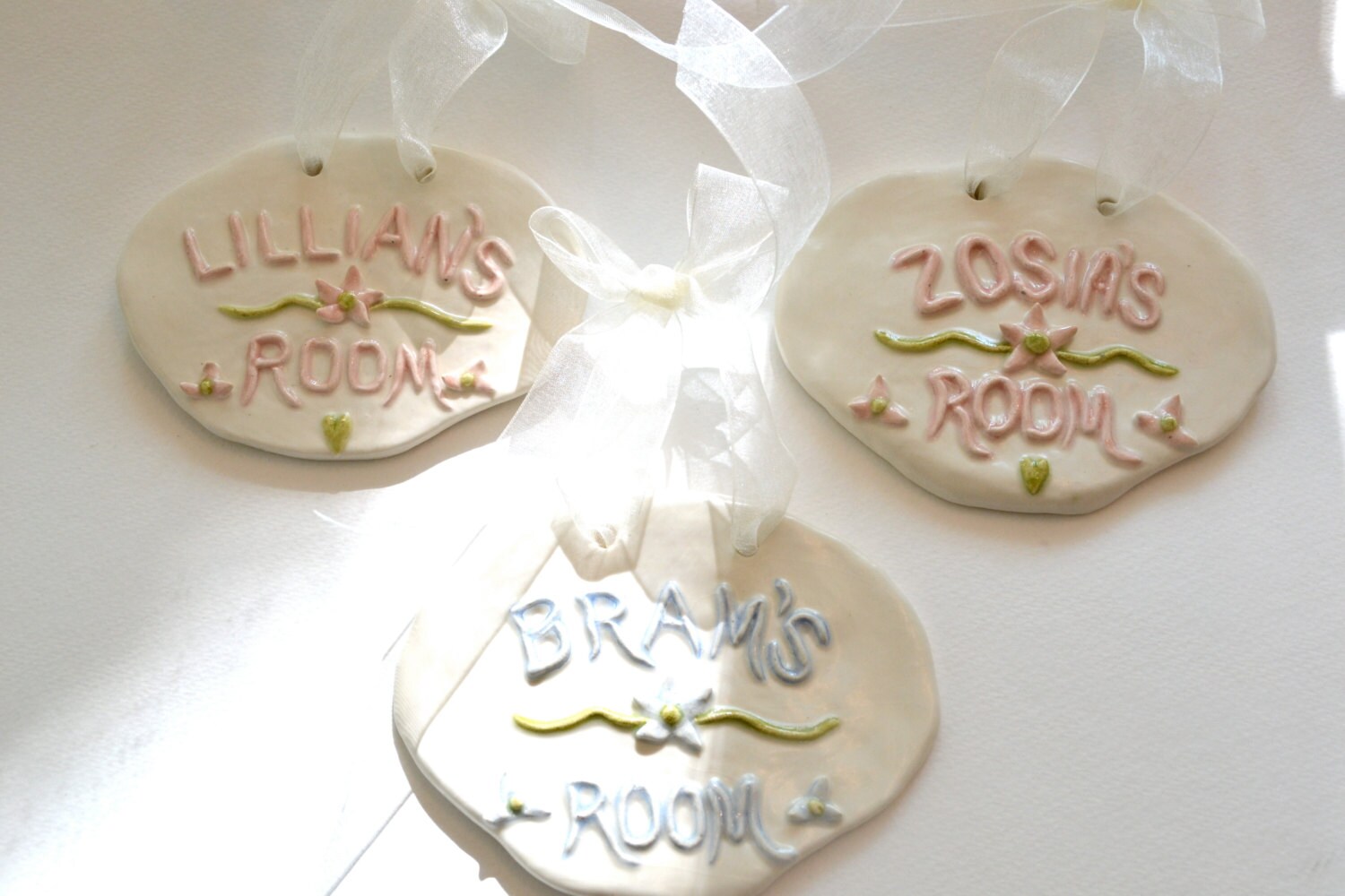 Ceramic Name Plaque Personalized Name Sign Ceramic Name Etsy