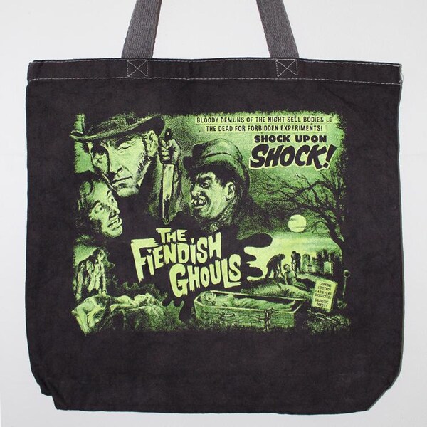 The Fiendish Ghouls Halloween Glow-In-The-Dark Tote Bag
