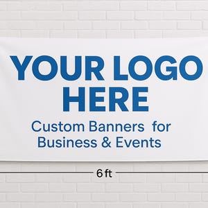 Custom Business Banner | Personalized Vinyl Sign | Indoor & Outdoor Event Banners | Custom Logo Banner | Fast Turnaround