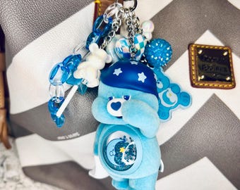 Care Bears, Bedtime Bear, Charm Keychain, Bag Charm, Keychain
