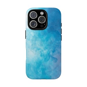 Abstract Blue Phone Case, Tough Case for iPhone, Protective Cover, Unique Design, Gift for Her, Phone Accessories