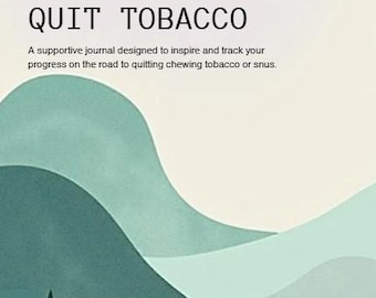 30 Tage Quit Chewing Tobacco Journal Druckbarer Selbsthilfe-Tracker für Tabaksucht Digitaler Download