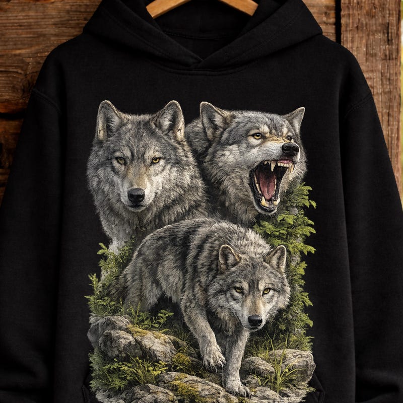 Alpha Wolf Hoodies - Etsy