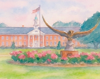 UNCW Akvarell Campus Seahawk