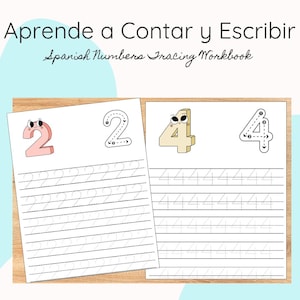 Aprende a contar y trazar | Learn to count and trace numbers