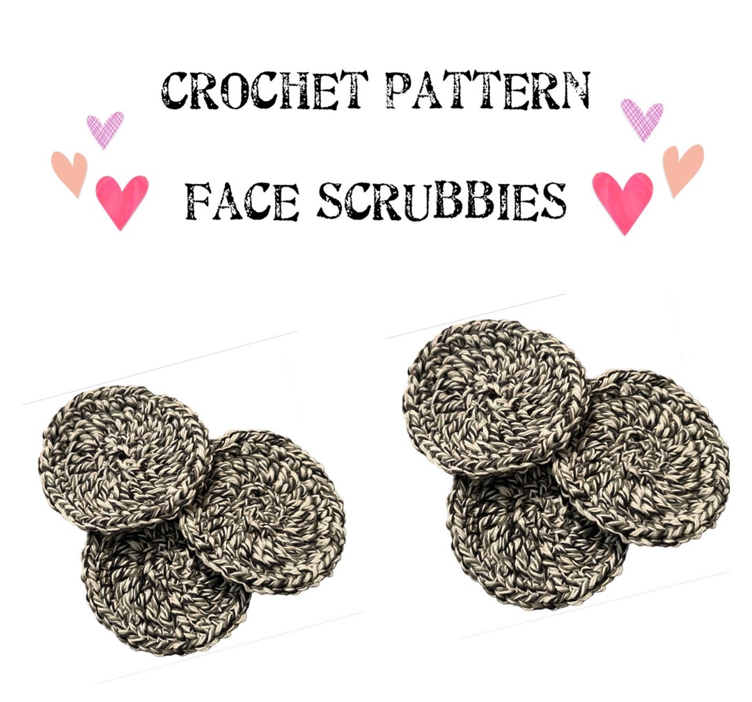 Easy Crochet Face Scrubbie Pattern, Easy Beginner Pattern, Printable Pattern - Etsy