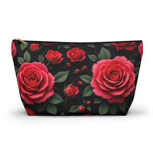 Romantic Rose Accessory Pouch, Perfect for Makeup, Gifts, Travel, Organization, and Daily Use