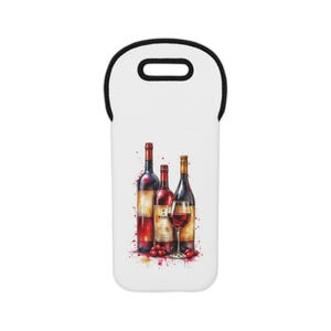Chic Wine Tote Bag for Wine Lovers, Perfect Gift for Wine Enthusiasts, Wine Bottle Carrier, Wine Accessories, Travel Tote