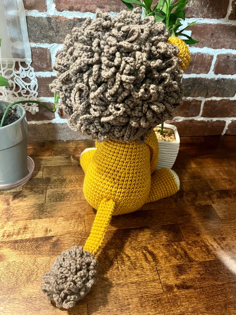 Crochet Lion Stuffed Animal Lion Plushie Amigurumi Handmade Crochet