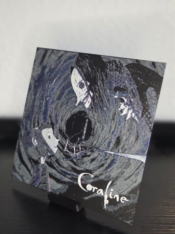 Coraline 3D Printed Artwork, Four Color Hueforge (8"x8")