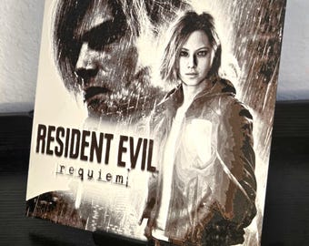 Resident Evil: Requiem 3D Printed Artwork, Four Color Hueforge (8"x8")