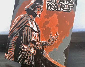 Star Wars Darth Vader 3D Printed Artwork, Four Color Hueforge (8"x8")