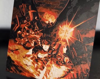Fire Emblem: Path of Radiance 3D Printed Artwork, Four Color Hueforge (8"x8")