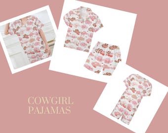 Girl Western Cowgirl Summer Pajamas