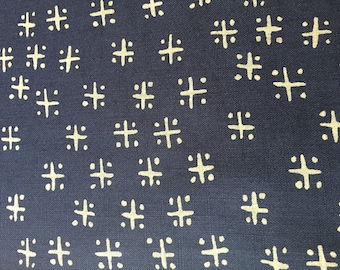 Hash Dot in Indigo Blue, Mudcloth, Twilight Collection by Whistler Studios for Windham Fabrics, 1/2 yard
