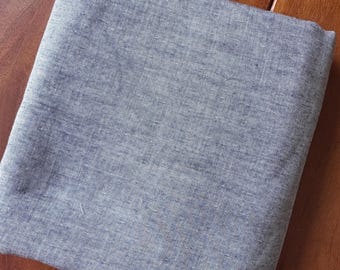 Indigo blue, gauze chambray Robert Kaufman 1/2 yard gauze chambray